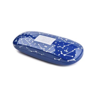 Fashion hard shell pu leather glasses case with customzied printing