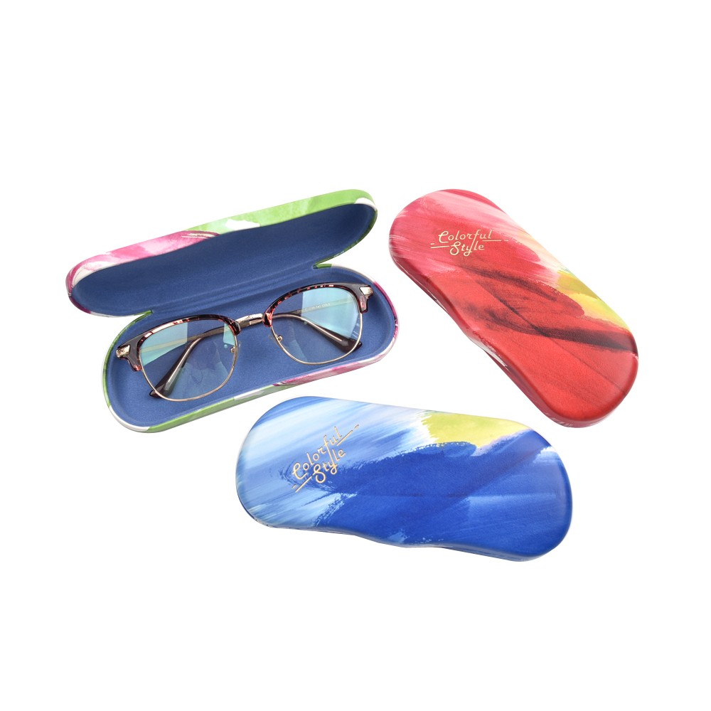 Fashion style metal eyeglasses case with customized design