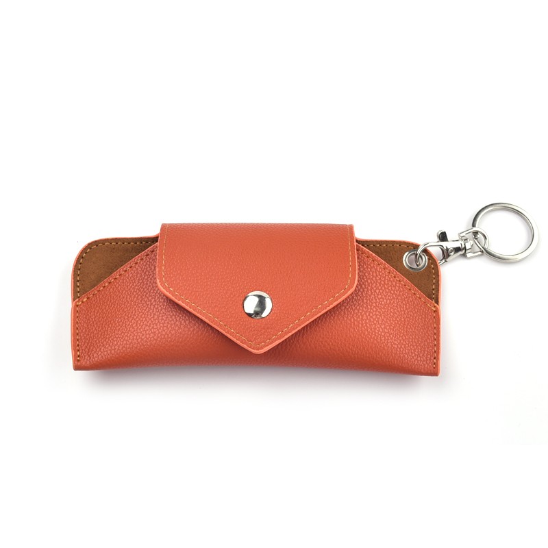 Simple design spectacle case with metal hook