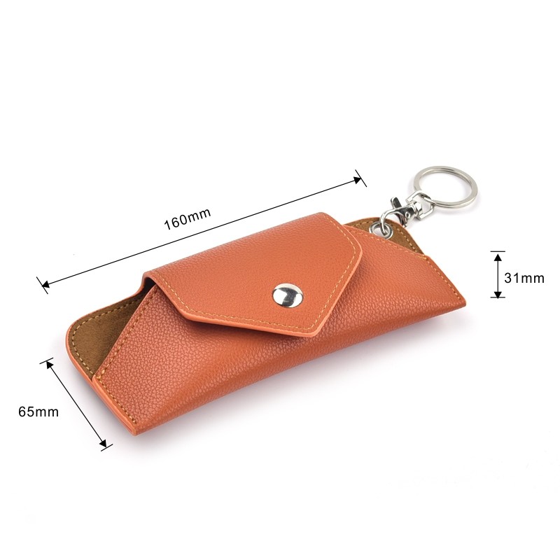 Simple design spectacle case with metal hook